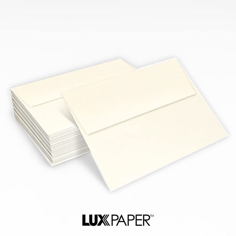 LUXPaper A2 Invitation Envelopes | Peel & Press | 4 3/8" x 5 3/4" | Champagne Metallic | 80lb. Text | 50 Qty - Image 5